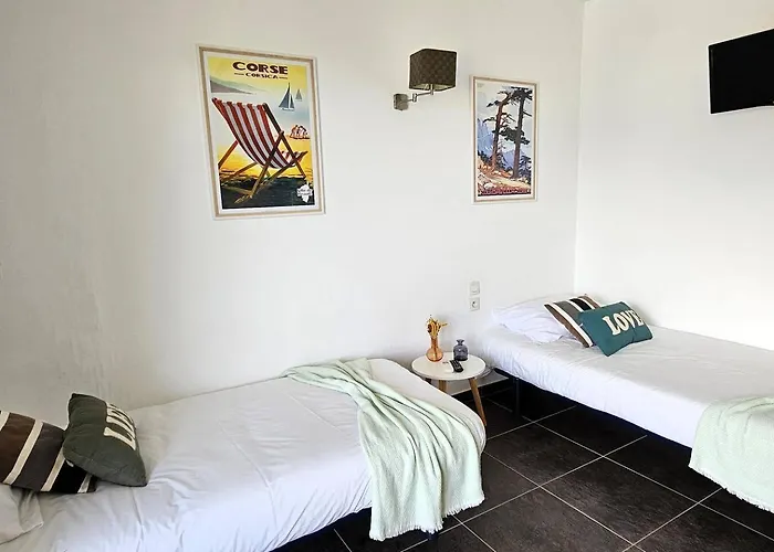 Entre Mer, Piscine Et Maquis, T2 Avec Panorama Апартаменты Проприано